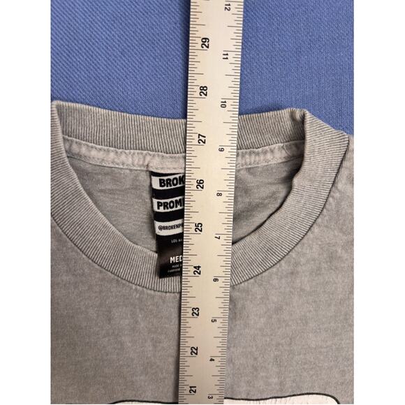 Men's Broken Promises Graphic T-Shirt Medium Gray - Picture 5 of 11